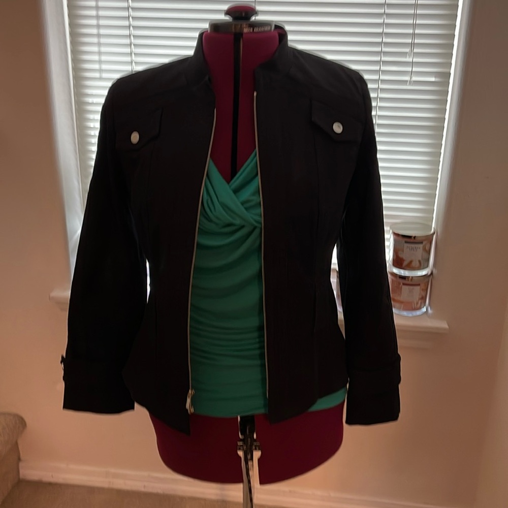 Etcetera Black Denim Suit Jacket & Pants- Very Sharp!
